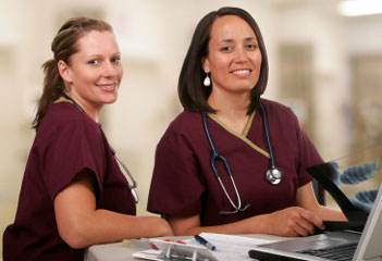 NCLEX Training providers - two nurses working together 